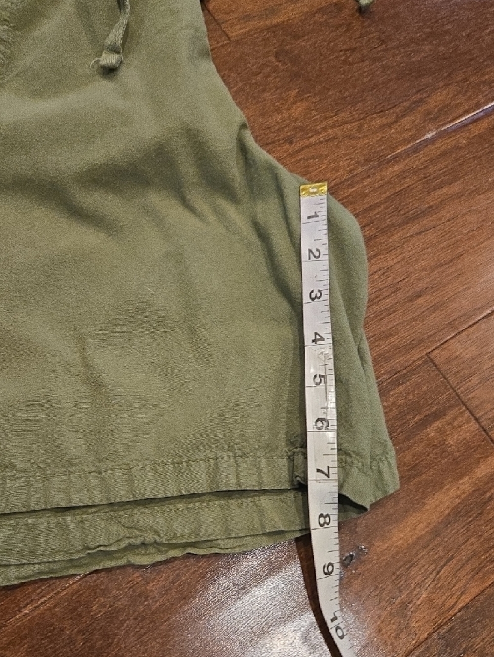 Karen Scott  Olive Green Drawstring Shorts - Picture 8 of 8